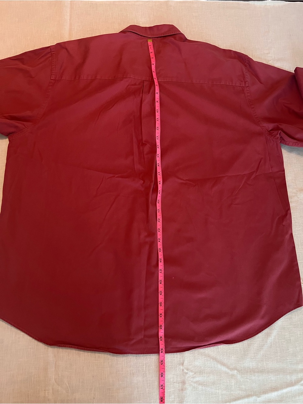 Croft&Barrow Red Button-Down - Picture 8 of 9